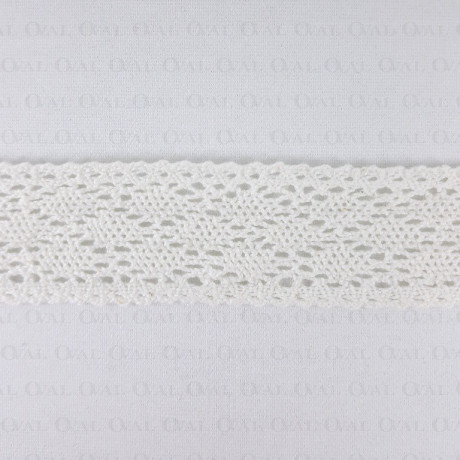 Cotton lace 35mm / 1 or 25 yards ecru 3479