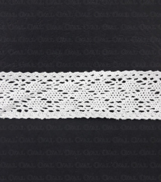 Koronka bawełniana 35mm/ 1 lub 25yard  ecru 3479