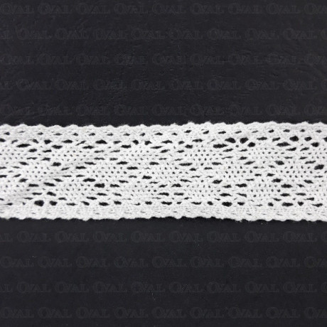 Cotton lace 35mm / 1 or 25 yards ecru 3479