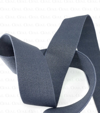 Guma tkana 35mm/1m  ciemno szara  3480