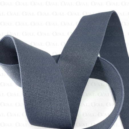 Woven elastic 35 mm/1 m dark grey 3480