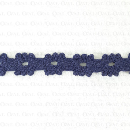 Cotton lace 15mm /1 y navy 3485