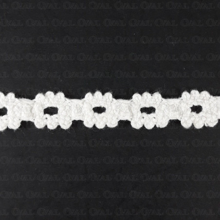 Cotton lace 15mm /1 y cream white 3486