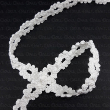 Cotton lace 15mm /1 y cream white 3486