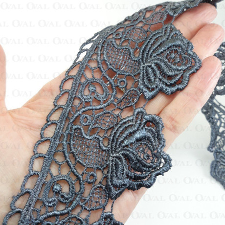 Lace 65mm /1m grey 3508