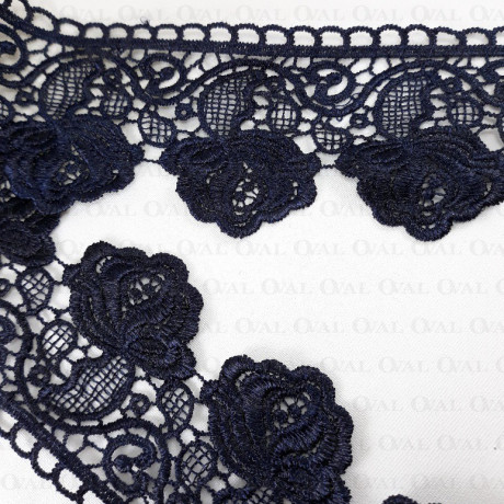 Koronka 65mm /1y  granat 3509