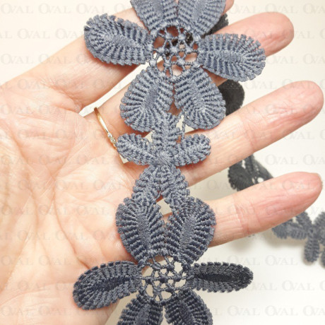 Koronka 60mm /1y  szara 3511