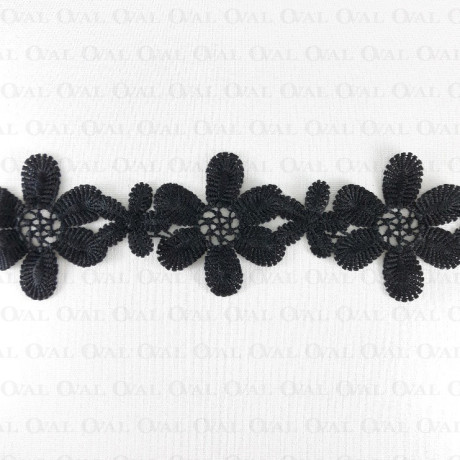 Koronka 60mm /1y czerń 3513