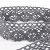 Cotton lace 25mm/1 or 25 yards grey 3520