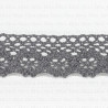 Cotton lace 25mm/1 or 25 yards grey 3520