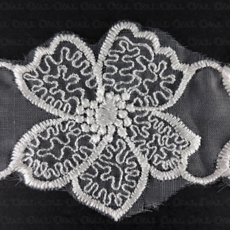 Koronka na szyfonie 45mm/1yard