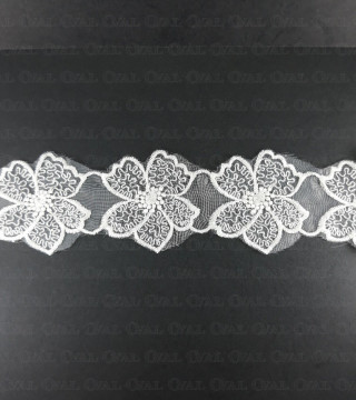 Koronka na szyfonie 45mm/1yard