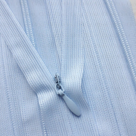 Covered zips c208 blue, various lengths 3529