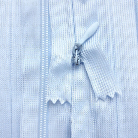 Covered zips c208 blue, various lengths 3529