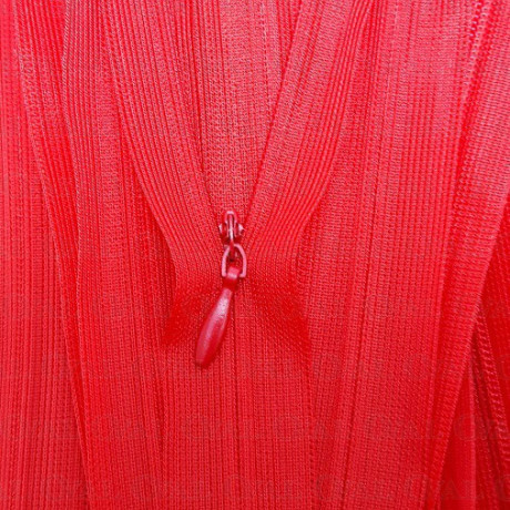 Red covered zips d818 various lengths 3530
