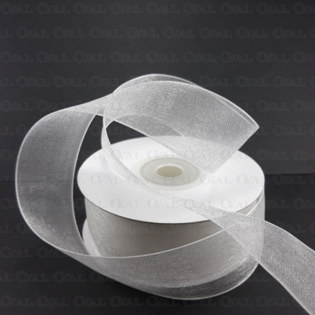 Chiffon Ribbon 25mm/25y white 3531