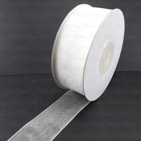 Chiffon Ribbon 25mm/25y white 3531