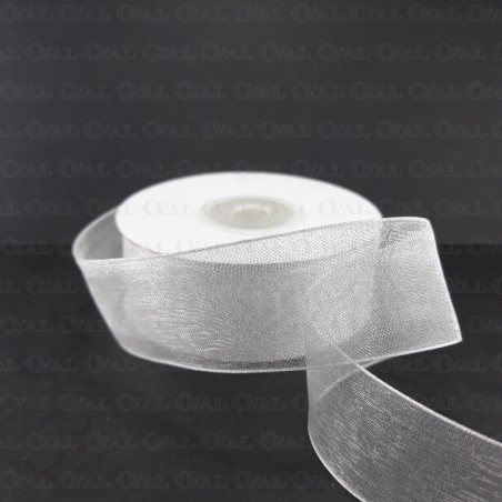 Chiffon Ribbon 25mm/25y white 3531
