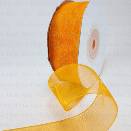 Tasiemka Szyfonowa 25mm/25y pomarańcz  3533