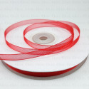 Tasiemka Szyfonowa 6mm/50y czerwień 3537
