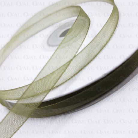 Tasiemka Szyfonowa 6mm/50y oliwka 3538