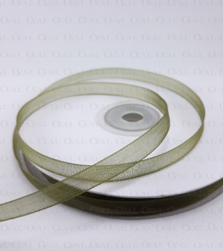 Tasiemka Szyfonowa 6mm/50y oliwka 3538