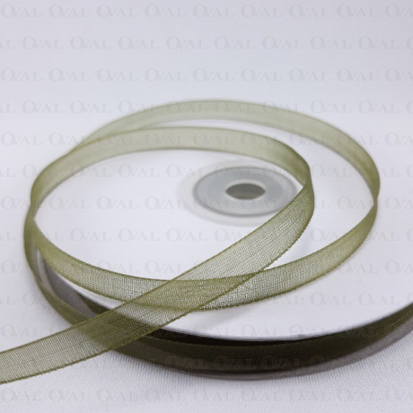 Tasiemka Szyfonowa 6mm/50y oliwka 3538