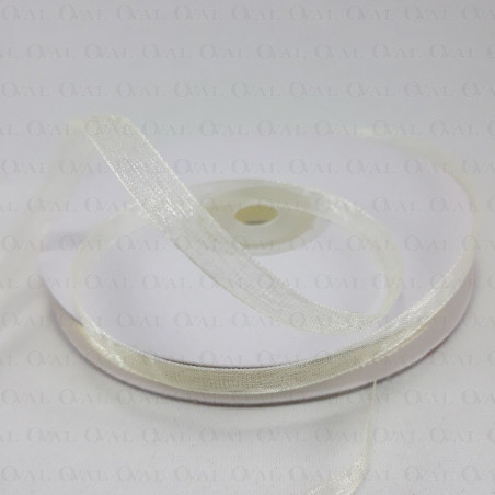 Tasiemka Szyfonowa 6mm/50y ecru 3539