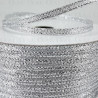 Decorative ribbon with lurex 3.5mm/50y silver 3545