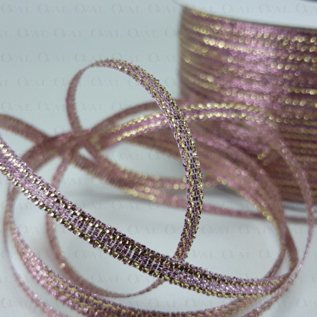 Lurex ribbon 3.5mm/50y pink 3550