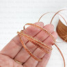 Ribbon with lurex 3.5mm/50y ginger 3551