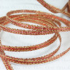 Ribbon with lurex 3.5mm/50y ginger 3551