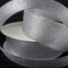 Decorative ribbon with lurex 25mm/25y silver 3554