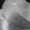 Decorative ribbon with lurex 25mm/25y silver 3554