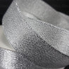 Decorative ribbon with lurex 25mm/25y silver 3554
