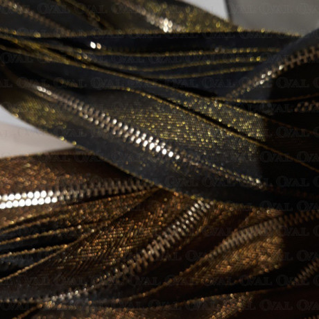 Decorative metal zips 60 cm 1832