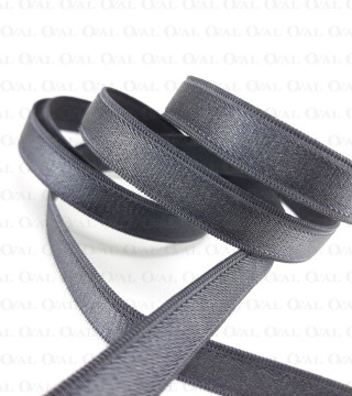 Elastic shoulder strap 10mm/1m graphite 3567 E