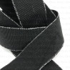 Decorative elastic 25mm/1m black and silver 2167
