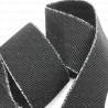 Decorative elastic 25mm/1m black and silver 2167