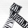 Decorative elastic 40mm/1 or 15m black and white 2068