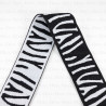 Decorative elastic 40mm/1 or 15m black and white 2068