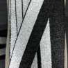 Decorative elastic 15mm, 25mm / 1m black and silver 2441