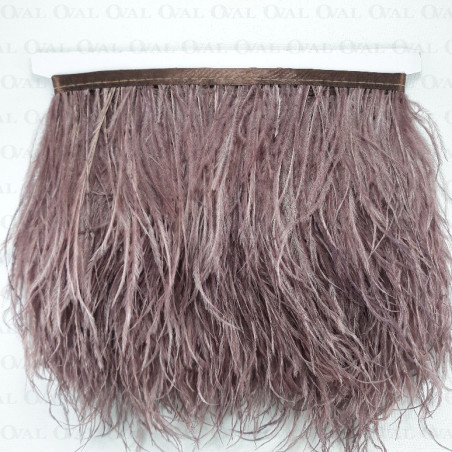 Feathers on brown and pink tape 11cm 3570