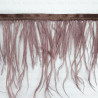 Feathers on brown and pink tape 11cm 3570