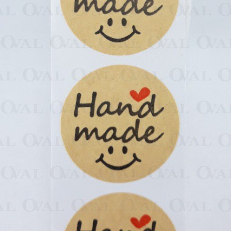 Naklejki papierowe 25mm /20szt Hand made 3571