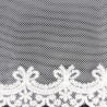 Lace embroidery on tulle 95mm/1y white 3579