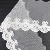 Lace embroidery on tulle 95mm/1y white 3579