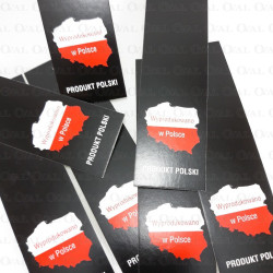 Etykieta" WYPRODUKOWANO W POLSCE,, 200 szt. 3585 Etykieta" WYPRODUKOWANO W POLSCE,, 200 szt. 3585