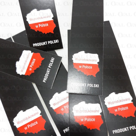 Etykieta" WYPRODUKOWANO W POLSCE,, 200 szt. 3585