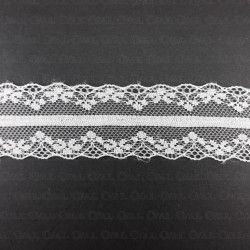 Koronka 38mm/1yard biel 1909 Koronka 38mm/1yard biel 1909